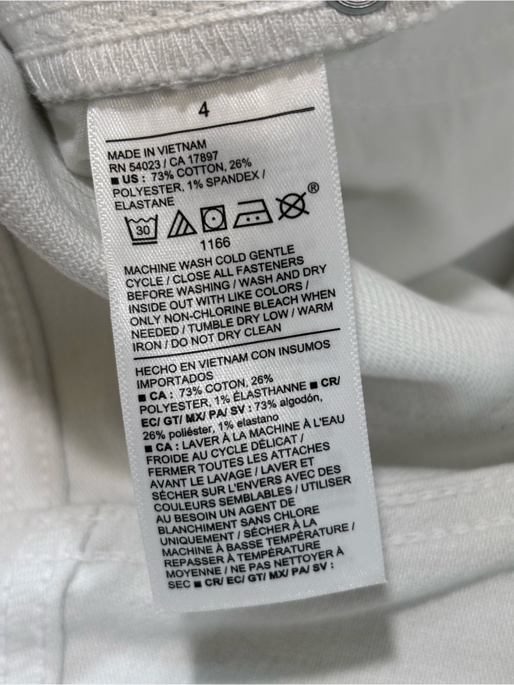 NWT Old Navy High Waisted Silver Shine White Vintage Slim, Size 4, Metallic - Picture 13 of 13